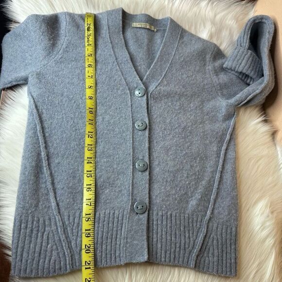 ALLSAINTS Rufa Wool Blend Cardigan In Blue Smoke Size XS - Picture 10 of 13